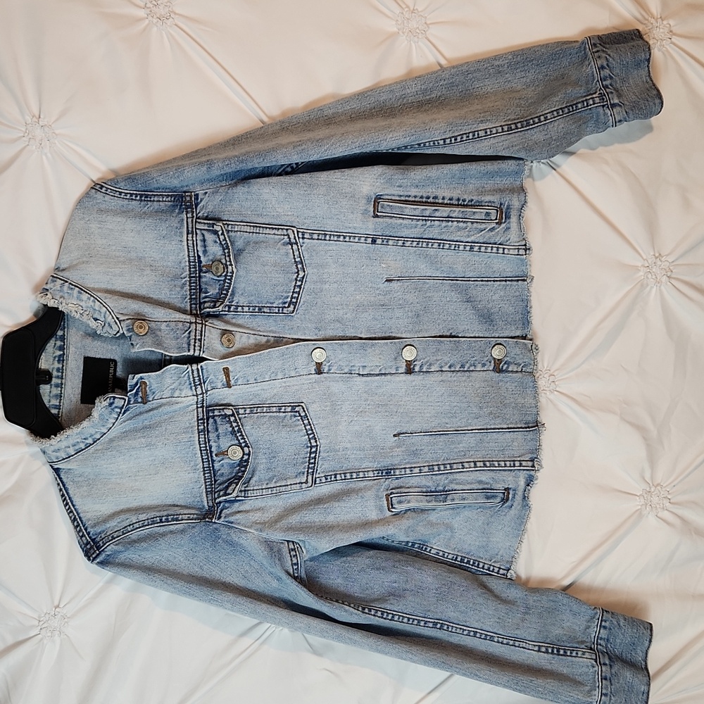 Banana republic Denim Jean  Hawhew Hem And CollarJacket - Picture 2 of 9